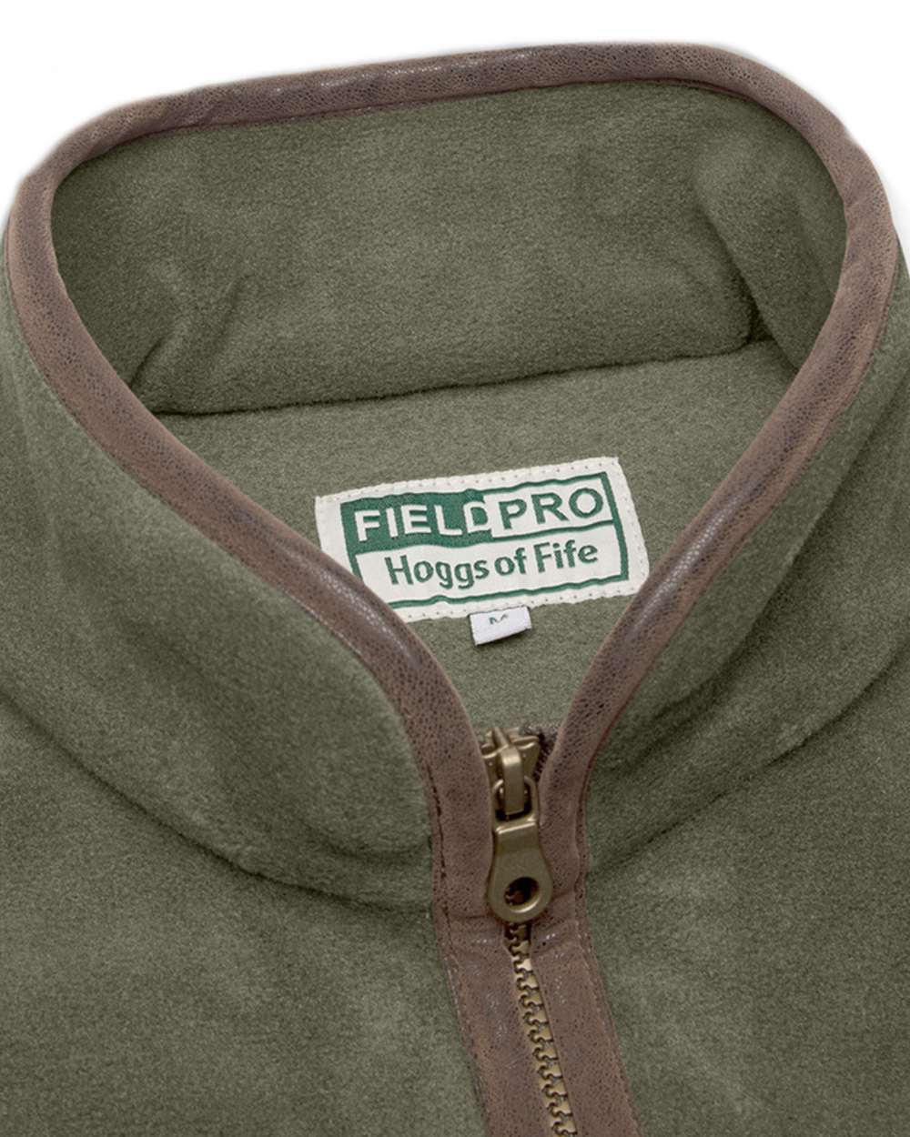 Lovat Coloured Hoggs of Fife Stenton Ladies Fleece Gilet on white background 
