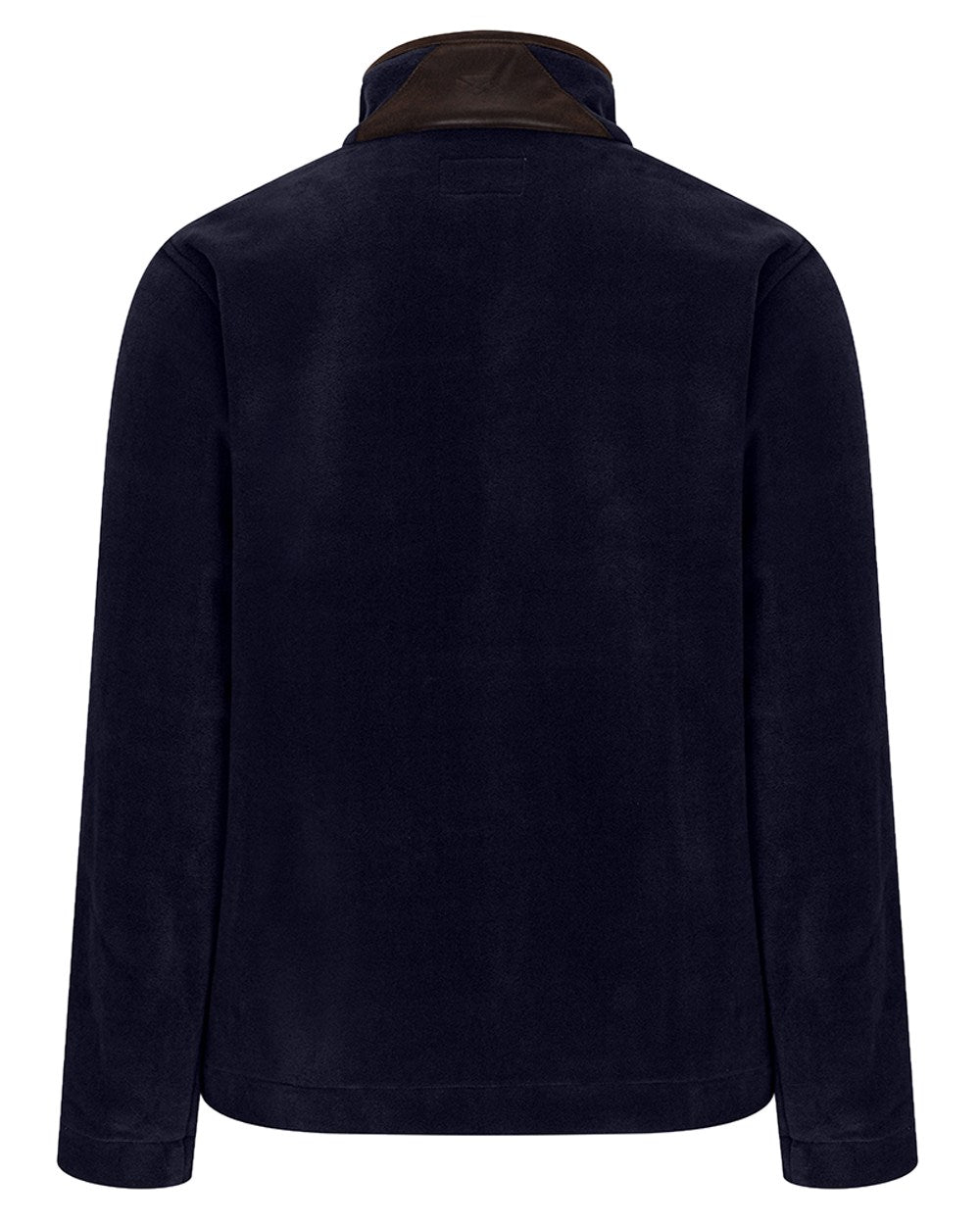 Midnight Navy Coloured Hoggs of Fife Stenton Quarter Zip Fleece on white background 