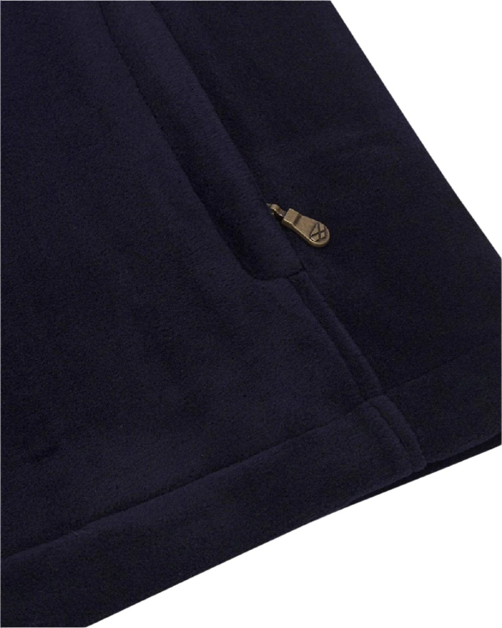 Midnight Navy coloured Hoggs of Fife Stenton Quarter Zip Fleece on white background 