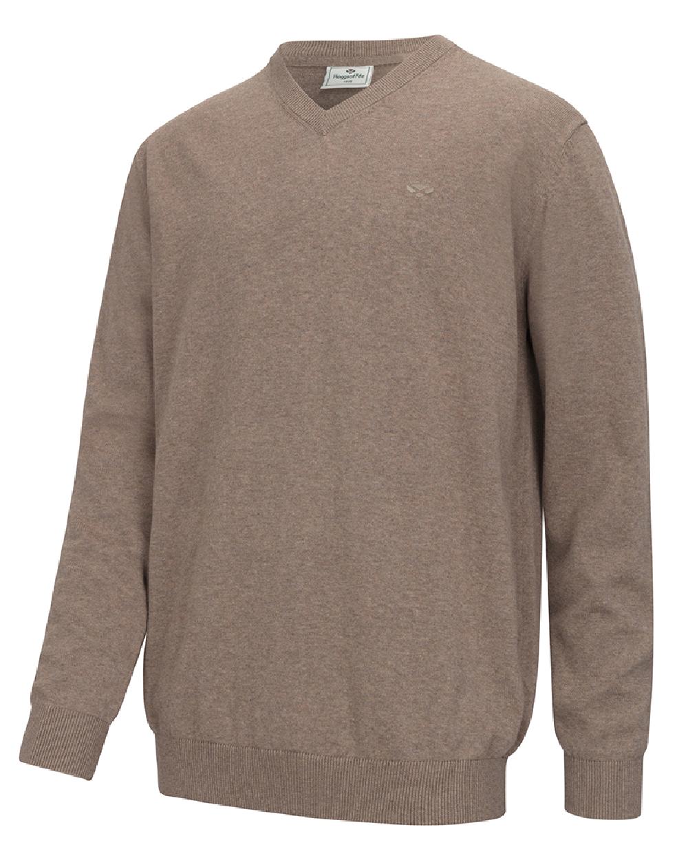 Biscuit Brown Coloured Hoggs of Fife Stirling II Long Sleeve Pullover on white background 