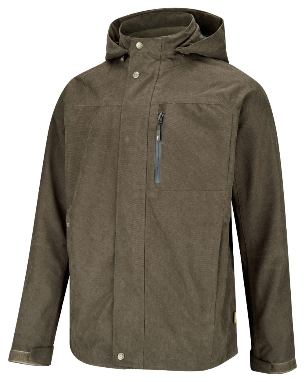 Dark Green coloured Hoggs of Fife Struther Waterproof Lightweight Jacket on white background 