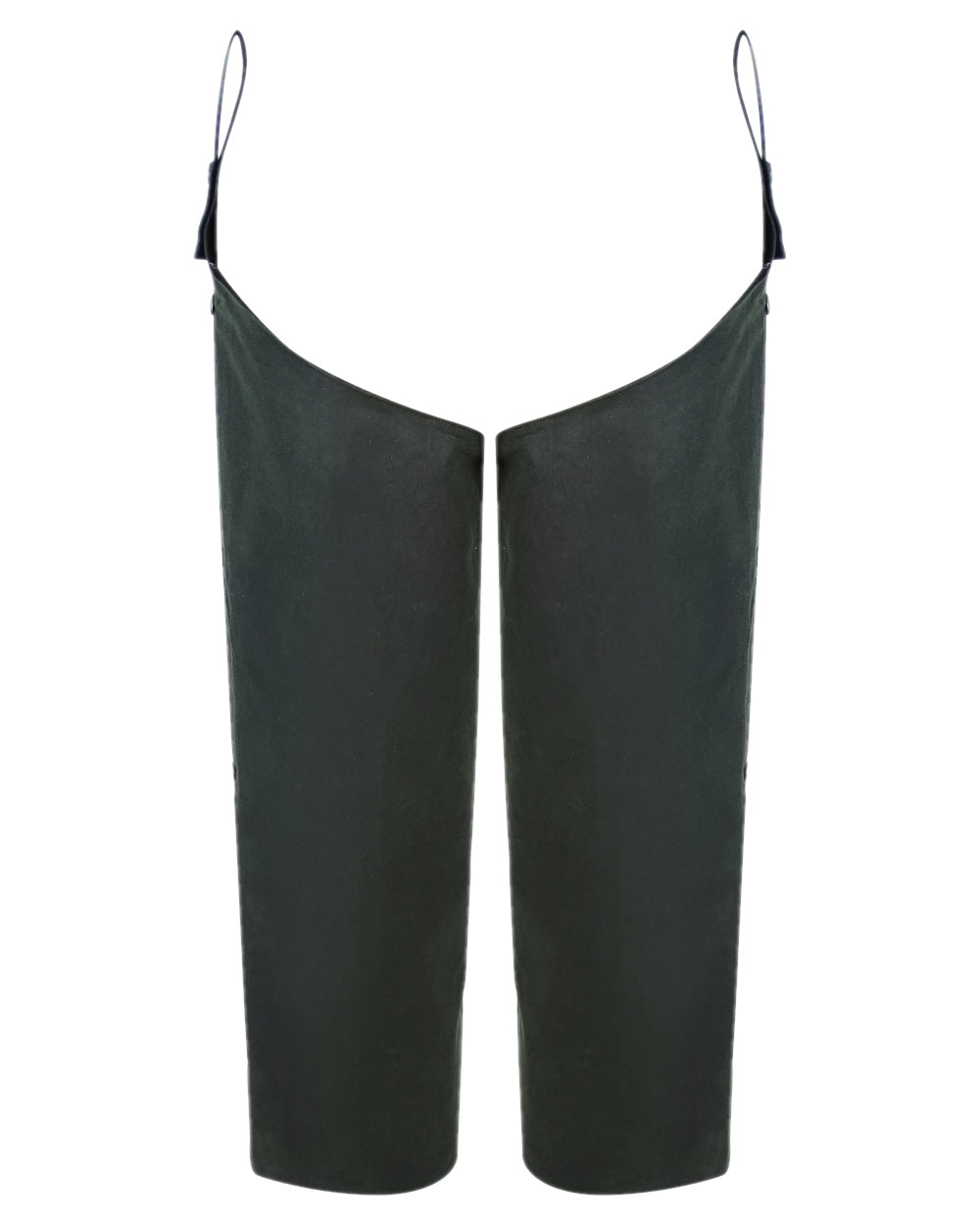 Olive Coloured Hoggs of Fife Waxed Leggings on white background 