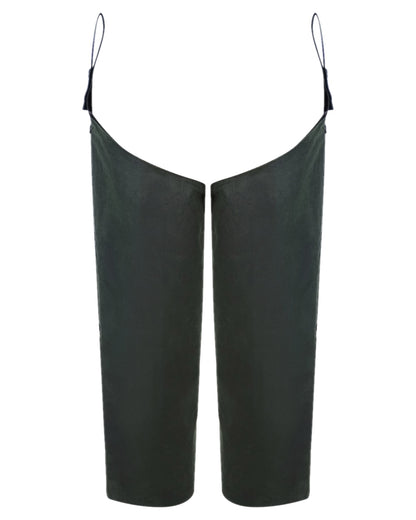 Olive Coloured Hoggs of Fife Waxed Leggings on white background 