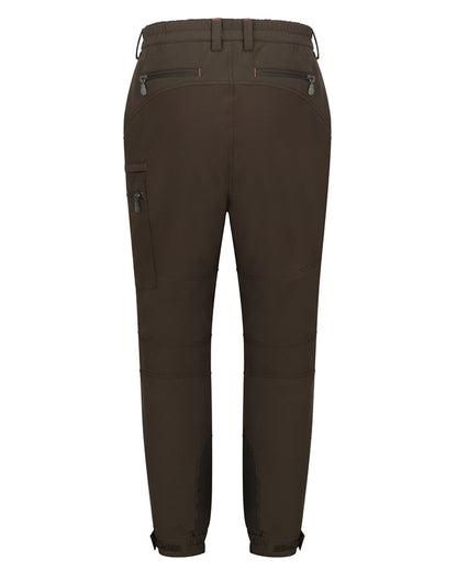 Green Coloured Hoggs of Fife Womens Ardross 4-Way Active Trousers on white background 