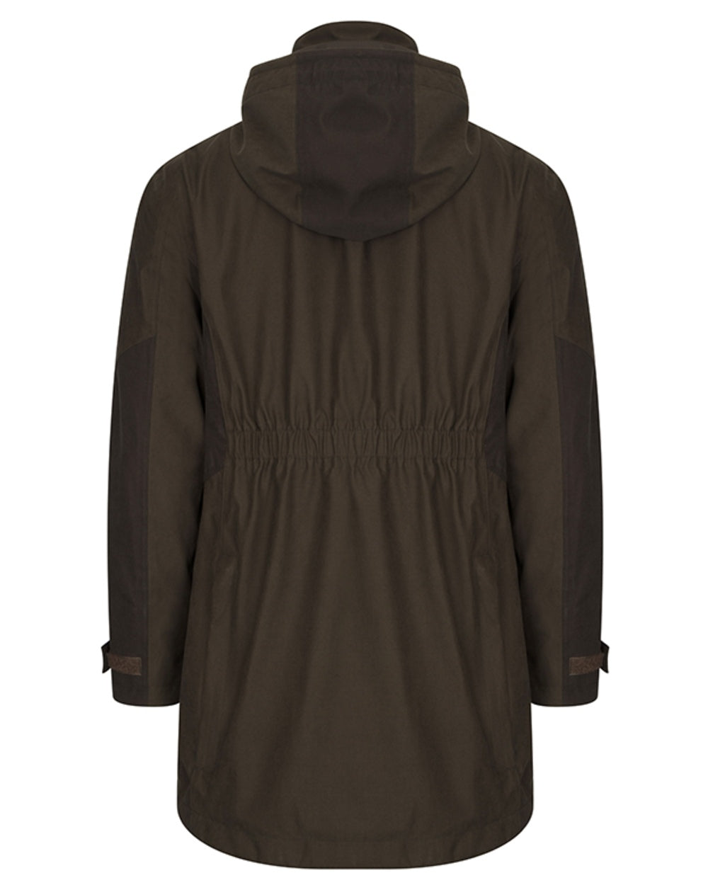 Dark Olive coloured Hoggs of Fife Womens Ardross Pro Waterproof Field Jacket on white background 