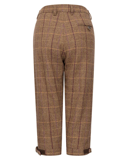 Bracken coloured Hoggs of Fife Womens Eden Tweed Breeks on white background 