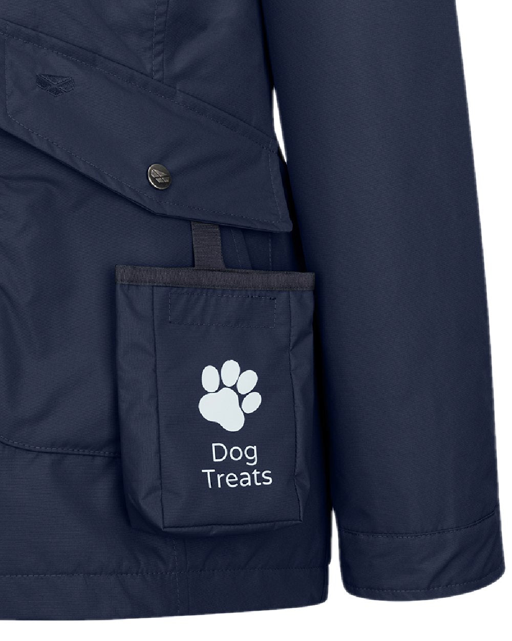 Navy Coloured Hoggs of Fife Womens Fara Waterproof Jacket on white background 