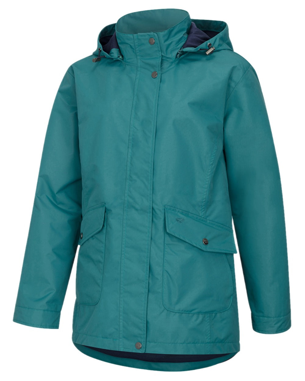Teal Coloured Hoggs of Fife Womens Fara Waterproof Jacket on white background 