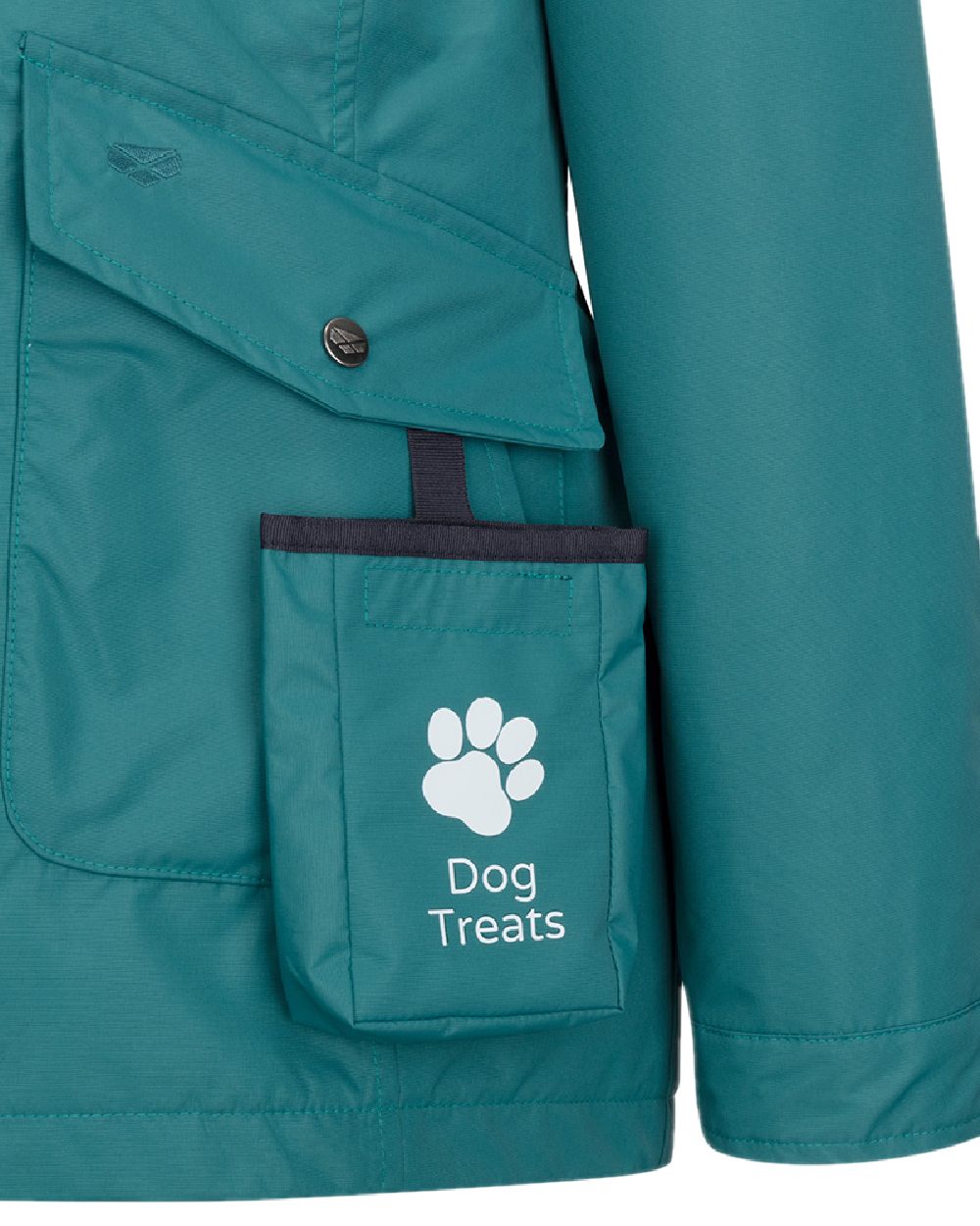 Teal Coloured Hoggs of Fife Womens Fara Waterproof Jacket on white background 