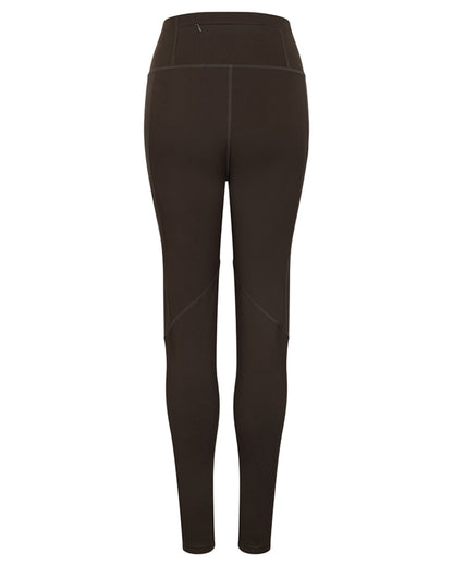 Forest Green Coloured Hoggs of Fife Womens Skye Active Thermal Leggings on white background 