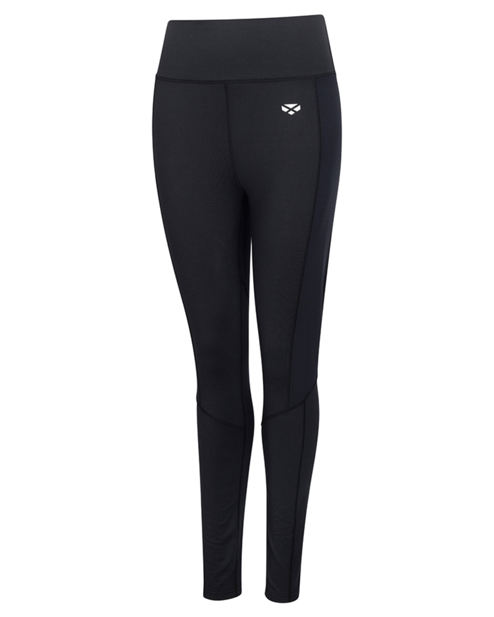 Black Coloured Hoggs of Fife Womens Skye Active Thermal Leggings on white background 