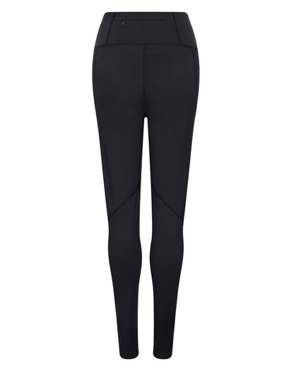 Black Coloured Hoggs of Fife Womens Skye Active Thermal Leggings on white background 