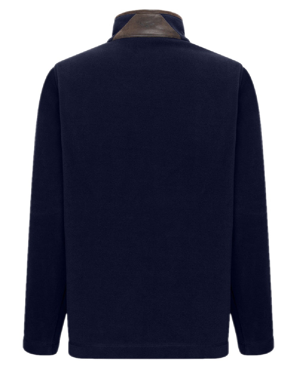 Midnight Navy Coloured Hoggs of Fife Womens Stenton Quarter Zip Fleece on white background 