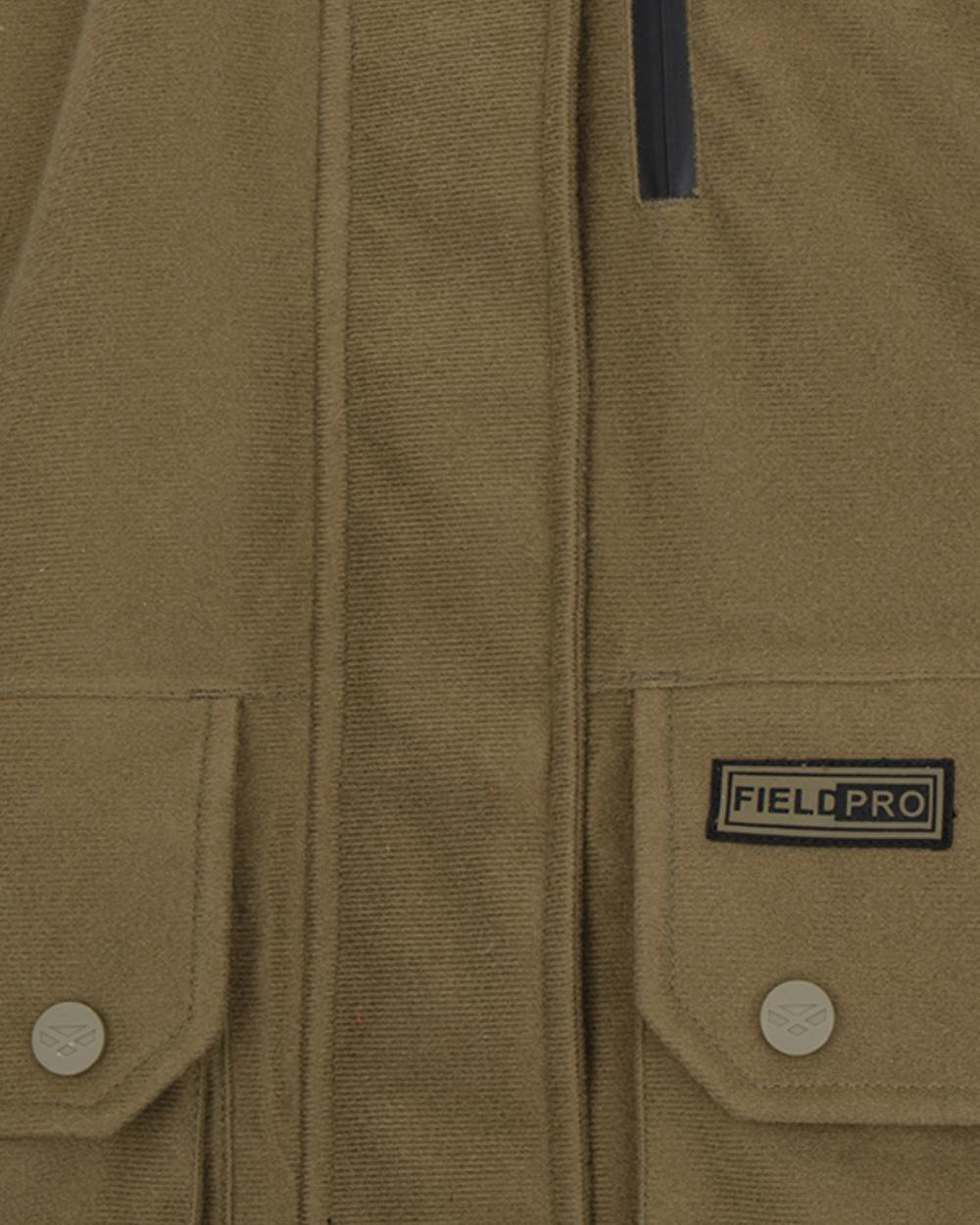 Olive coloured Hoggs of Fife Womens Torness Trilaminate 3-In-1 Jacket on white background 