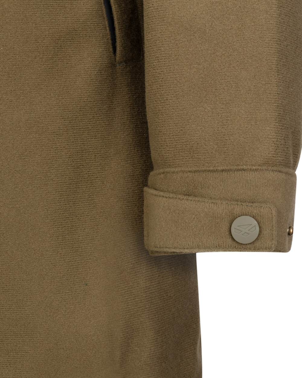 Olive Coloured Hoggs of Fife Womens Torness Trilaminate Smock on white background 