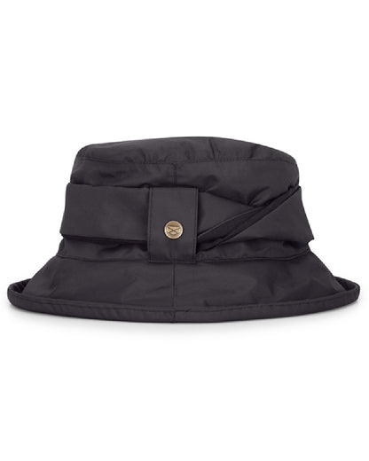 Charcoal coloured Hoggs of Fife Womens Walker Waterproof Twist Hat on white background 