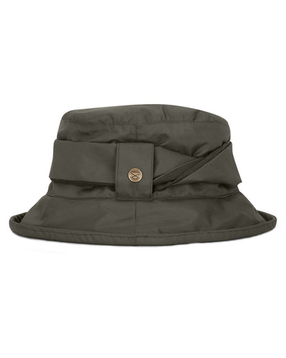 Fern Green Coloured Hoggs of Fife Womens Walker Waterproof Twist Hat on white background 