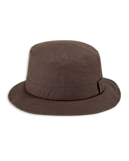 Hoggs of Fife Waxed Bush Hat in Brown 