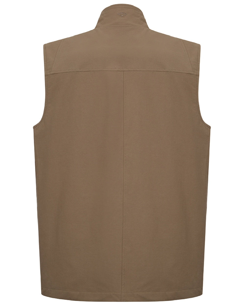 Khaki Coloured Hoggs of Fife Mens Rothesay Utility Gilet on white background 