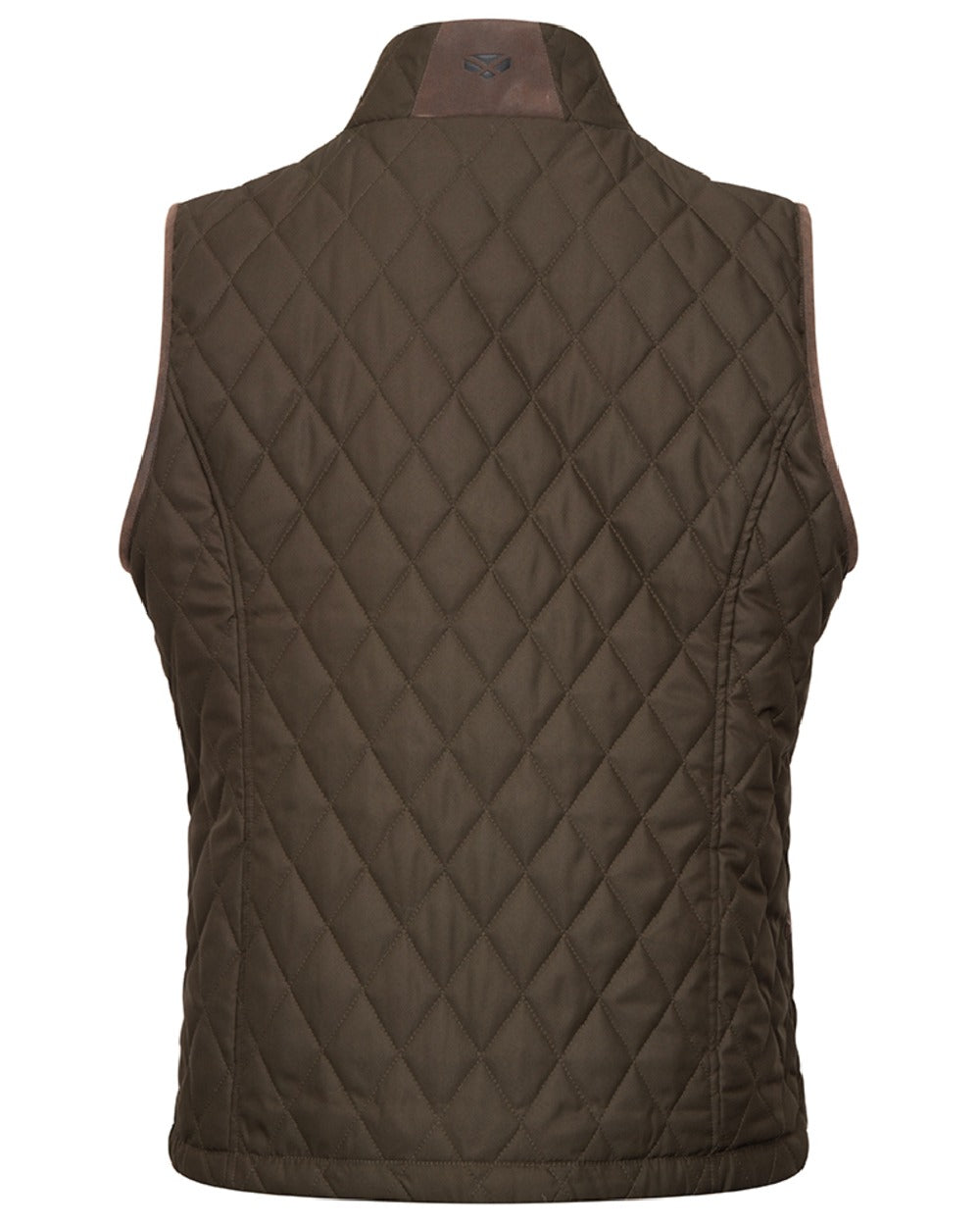 Forest Green coloured Hoggs of Fife Womens Ladybank Quilted Gilet on white background 