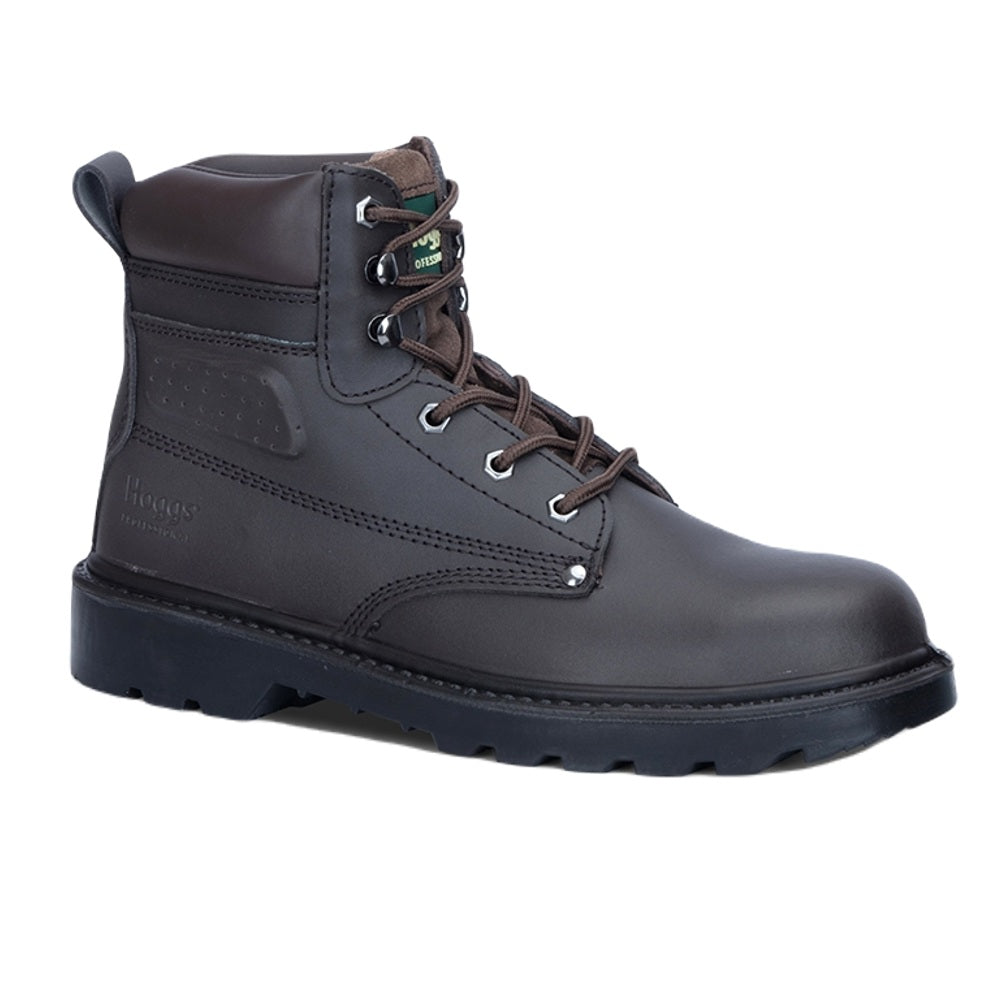 Hoggs of Fife Classic Lace-up Safety Boots In Brown