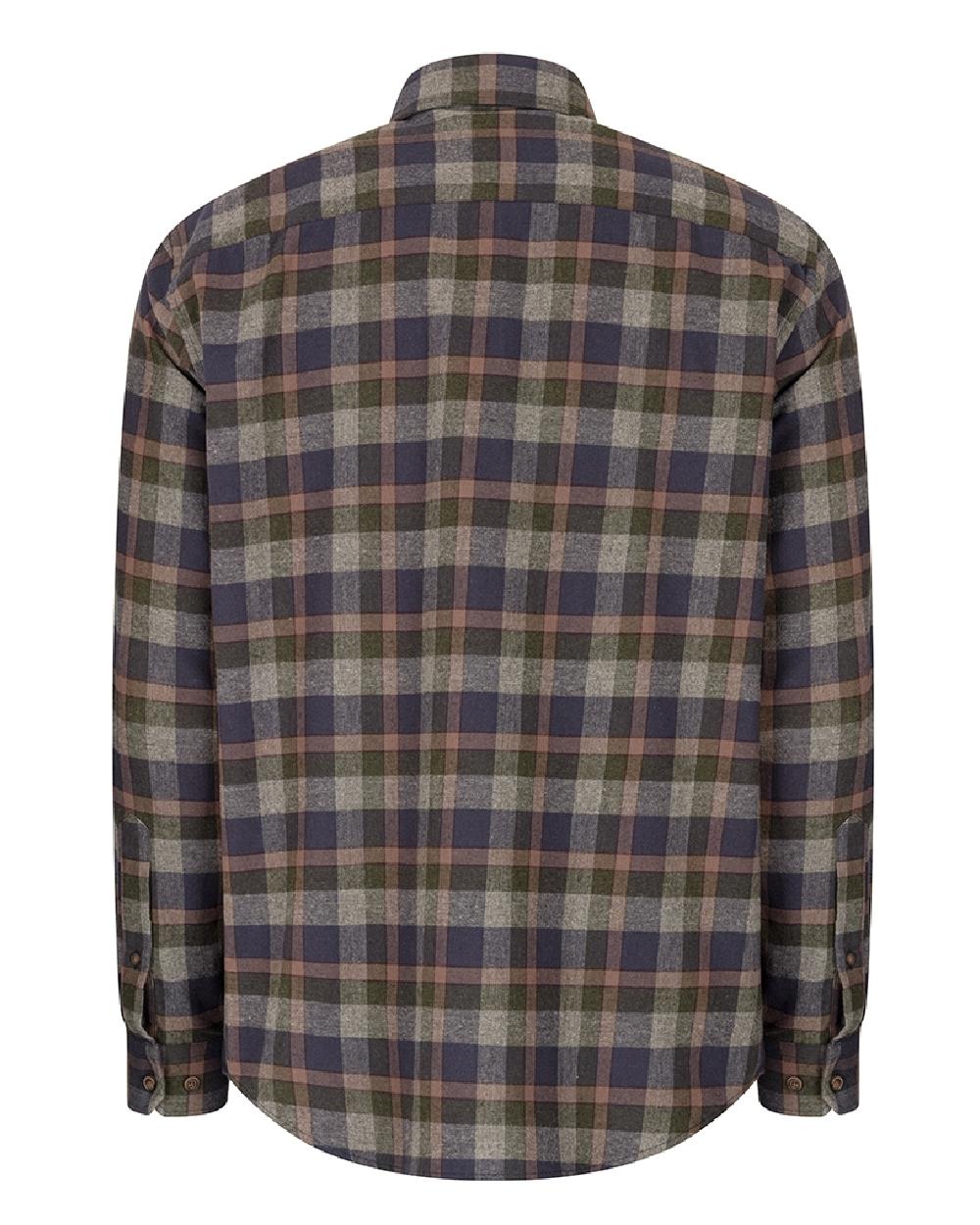 Hoggs of Fife Kirkwall Brushed Flannel Check Shirt in Navy/Green/Grey