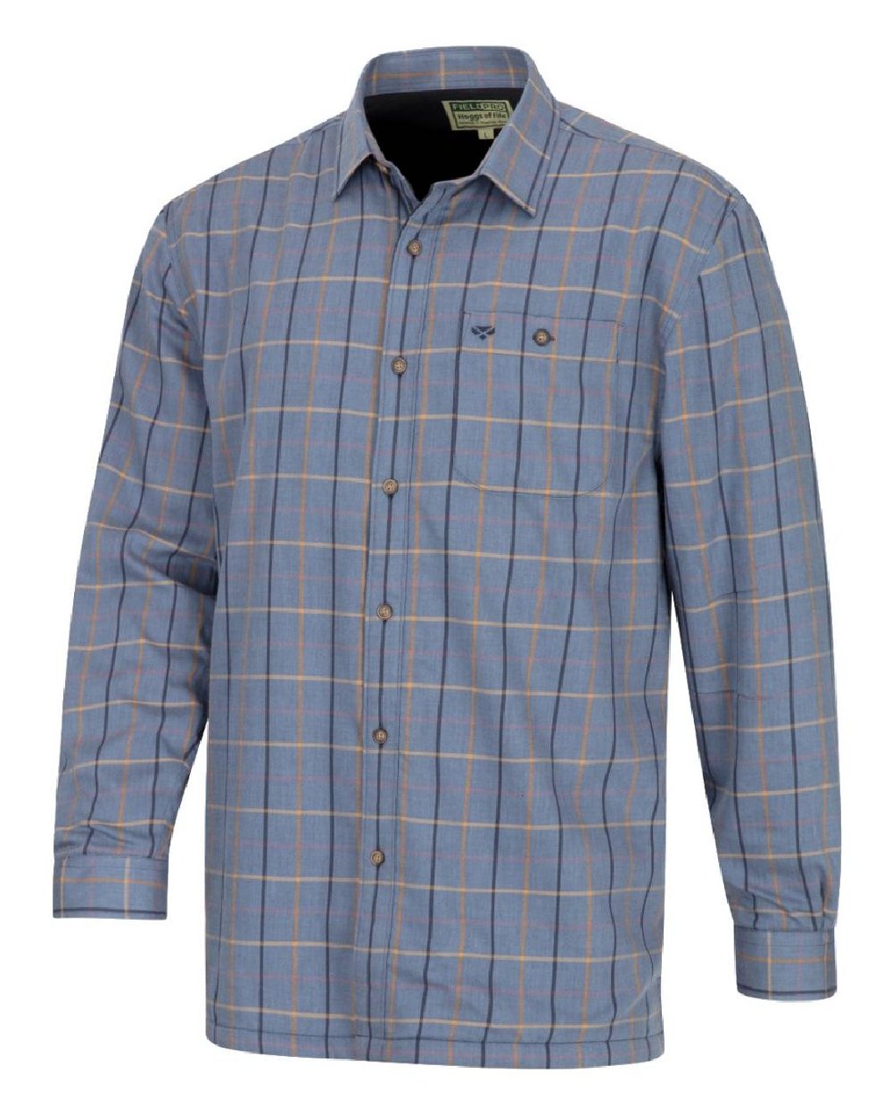 Hoggs of Fife Micro Fleece Lined Shirt in Blackthorn 