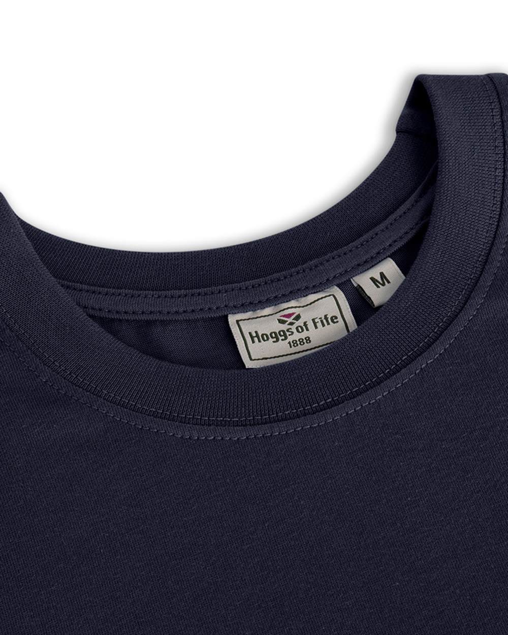 Hoggs of Fife Sandwood 2 Pack Cotton T-Shirts in Midnight/Merlot 