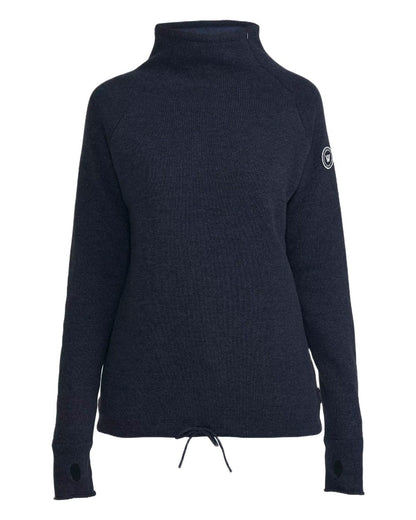 Chambray Coloured Holebrook Womens Martina Knitted Windproof Sweater on white background 