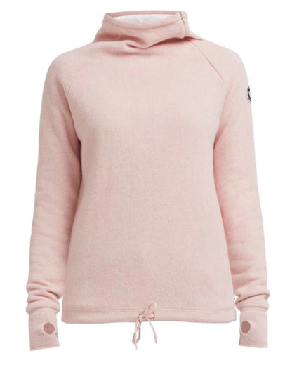 Flamingo Coloured Holebrook Womens Martina Knitted Windproof Sweater on white background 