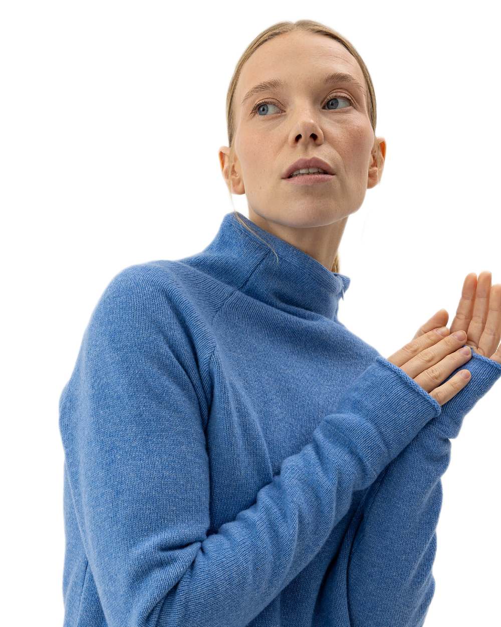 Oxford Coloured Holebrook Womens Martina Knitted Windproof Sweater on white background 