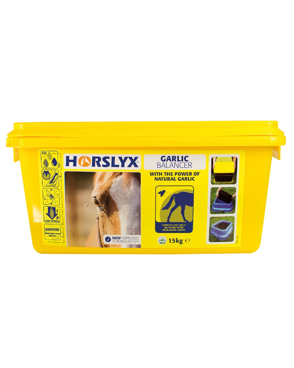 Horslyx Garlic Balancer Lick 15Kg on white background