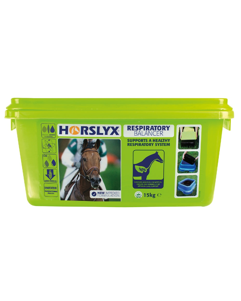 Horslyx Respiratory Balancer Lick 15Kg on white background