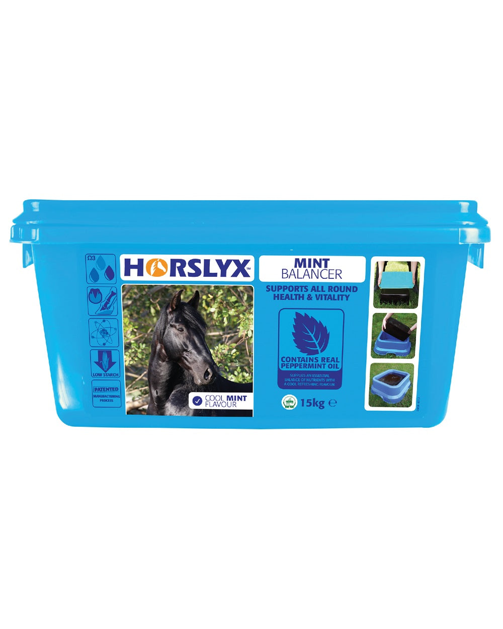 Horslyx Mint Balancer Lick 15Kg on white background