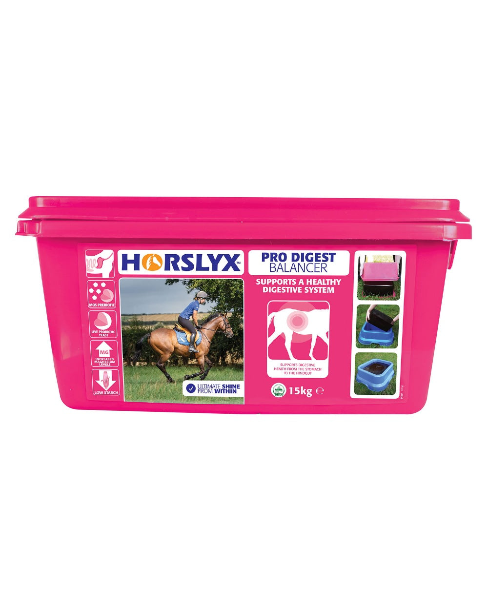 Horslyx Pro Digest Balancer Lick 15Kg on white background