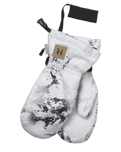 Axis Snow coloured Hrakila Winter Active WSP Insulated Mitten on white background 