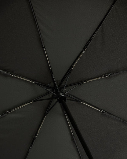 Black coloured Hunter Auto Compact Umbrella on white background 