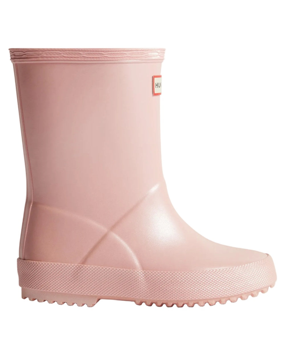 Bella Coloured Hunter Childrens First Nebula Wellington Boots on white background 