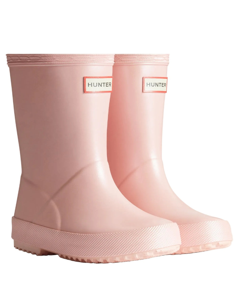 Bella Coloured Hunter Childrens First Nebula Wellington Boots on white background 