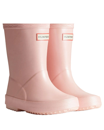 Bella Coloured Hunter Childrens First Nebula Wellington Boots on white background 