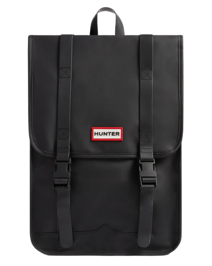 Black coloured Hunter Crovie Backpack on white background 