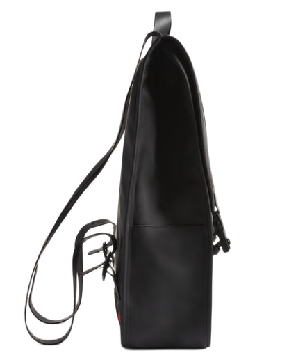 Black coloured Hunter Crovie Backpack on white background 