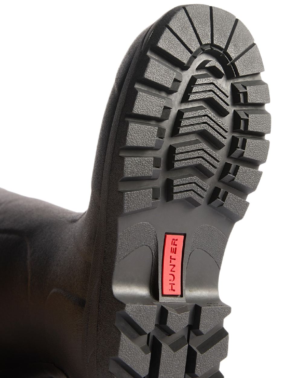 Black Coloured Hunter Mens Balmoral MK II Boots on white background 