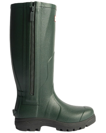 Dark Olive Black Coloured Hunter Mens Balmoral MK II Full Zip Boots on white background 