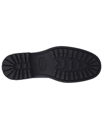 Black Coloured Hunter Mens Cawdor Brogue Gibson Shoes on white background 