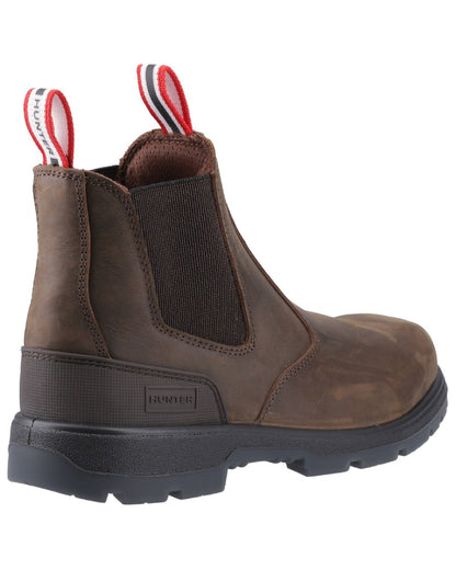 Brown Coloured Hunter Mens Drift Dealer Boots on white background 