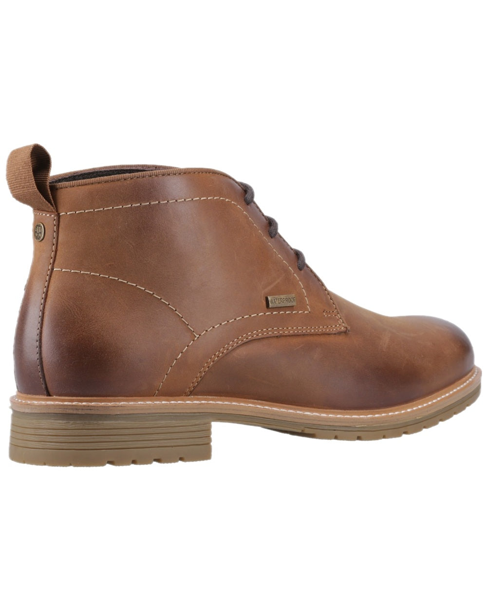 Dark Tan Coloured Hunter Mens Jura Ankle Boots on white background 