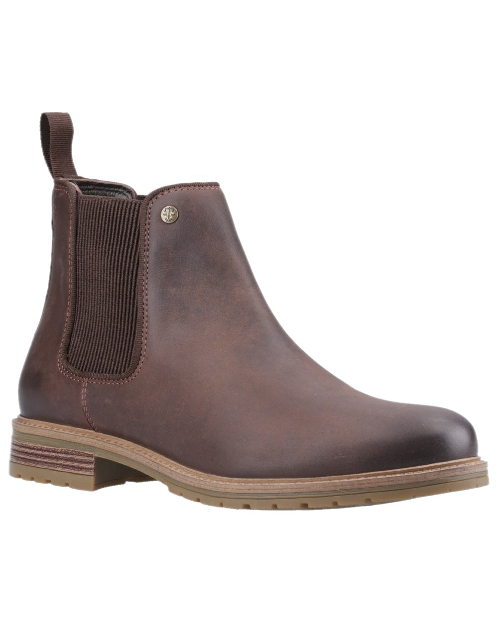 Brown Coloured Hunter Mens Jura Dealer Boots on White Background
