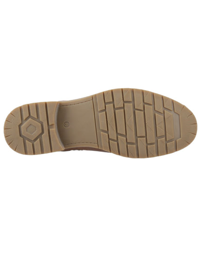 Dark Tan Coloured Hunter Mens Jura Dealer Boots on White Background
