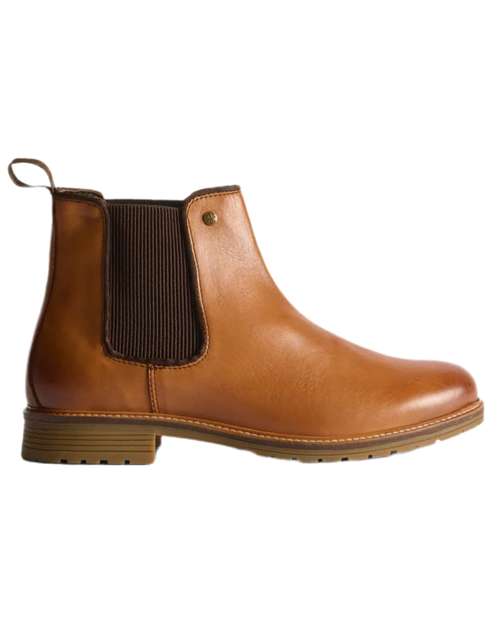 Tan Coloured Hunter Mens Munro Dealer Boots on white background 